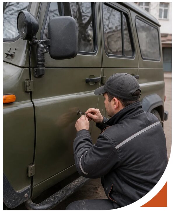 Профессиональное вскрытие автомобиля УАЗ без повреждений в Балахне